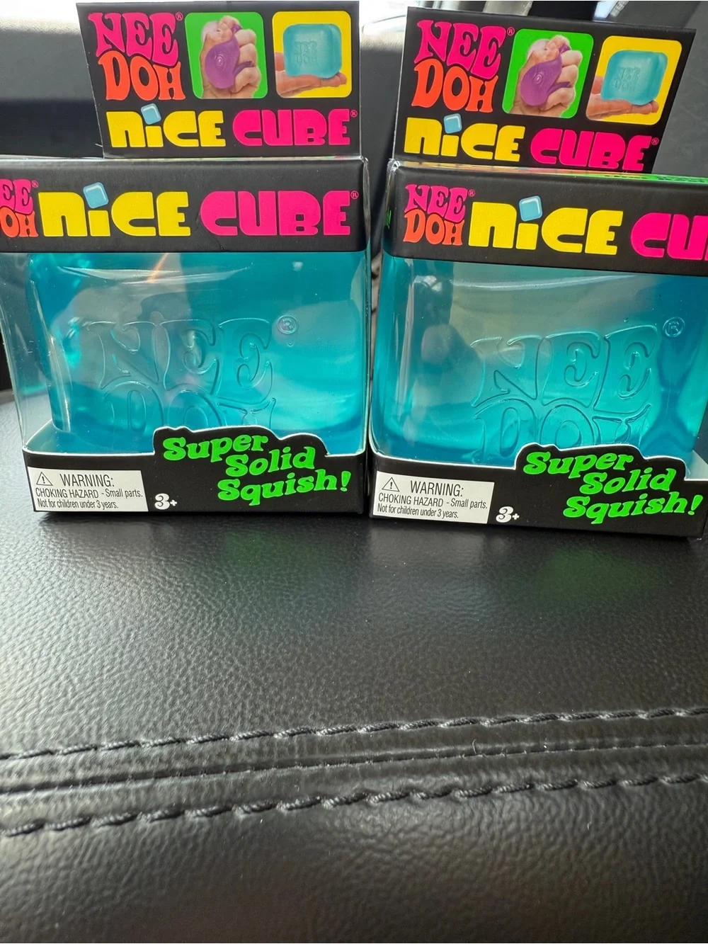 NeeDoh Nice Cube Super Solid Squish - Blue (Set of 2) Brand New unopened box